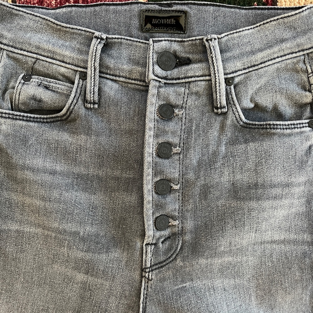 MOTHER Pixie Dazzler Ankle Fray Jeans - Picture 4 of 9